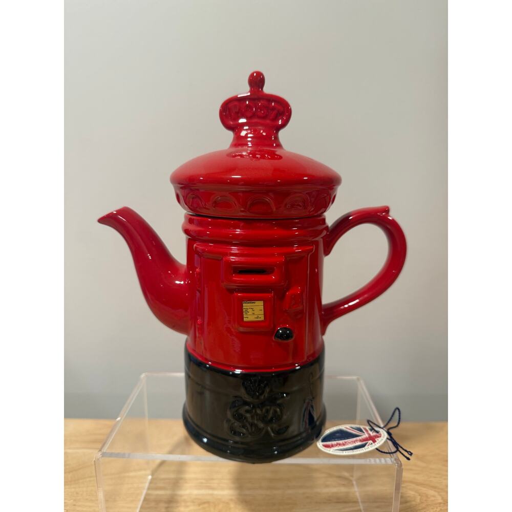 Price Kensington Potteries Hand Painted Made in England Postal Box Teapot JL